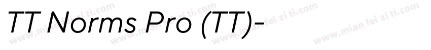 TT Norms Pro (TT)字体转换
